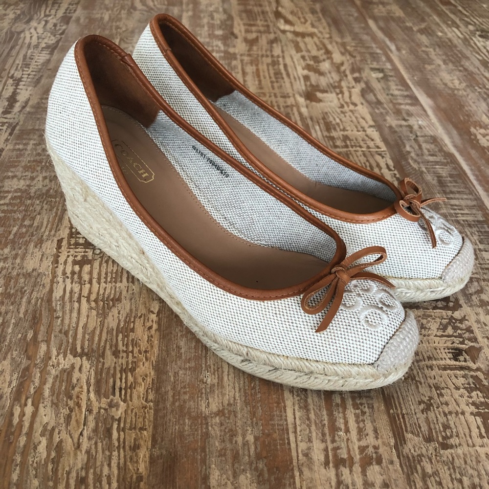 NEW Coach Espadrille Wedges
